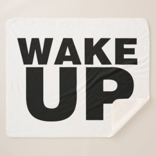 Couverture Sherpa Wake up Black