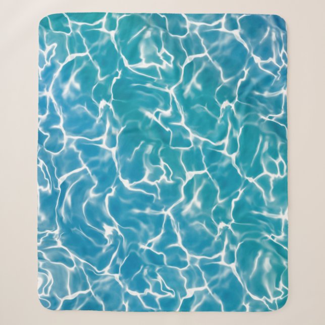Couverture Sherpa Water bleu (Devant)