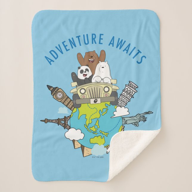 Couverture Sherpa We Bare Bears - Adventure Await (Devant)
