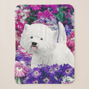 Couverture Sherpa West Highland White Terrier Peinture Chien Art