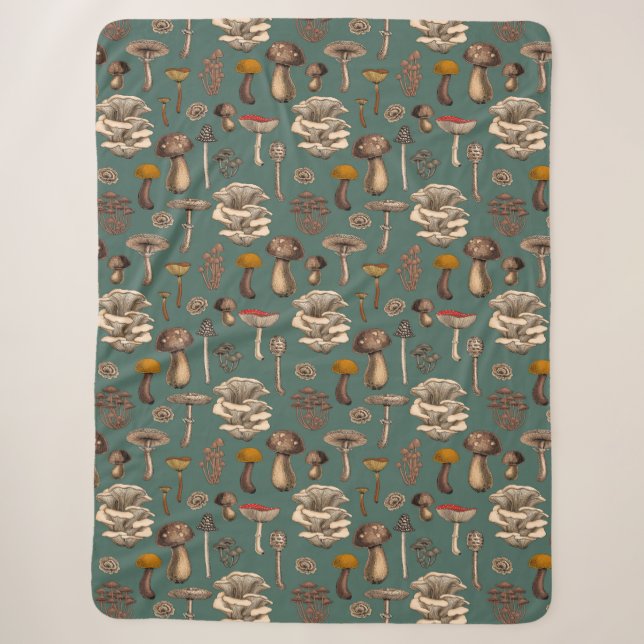 Couverture Sherpa Wild Mushrooms (Devant)