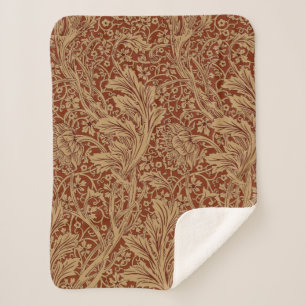Couverture Sherpa William Morris Arcadia Floral Garden Flower Classi