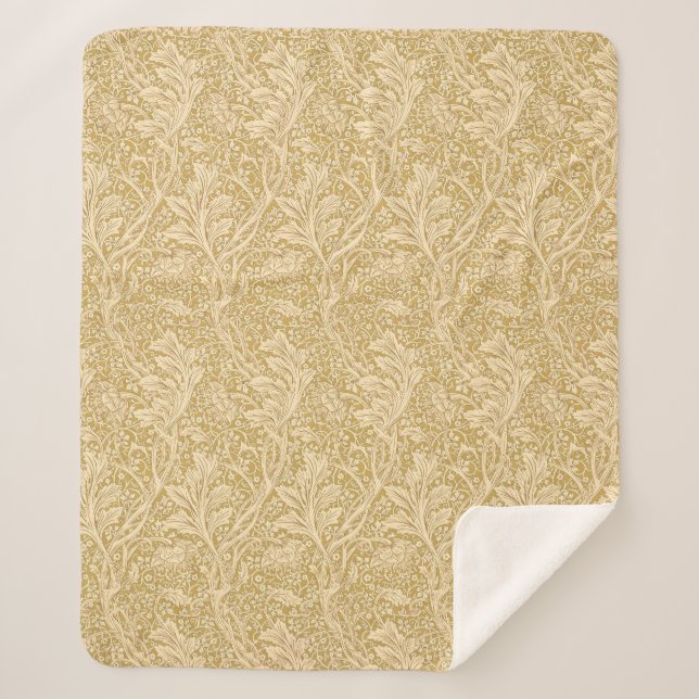 Couverture Sherpa William Morris Arcadia Motif Floral Classique (Devant)