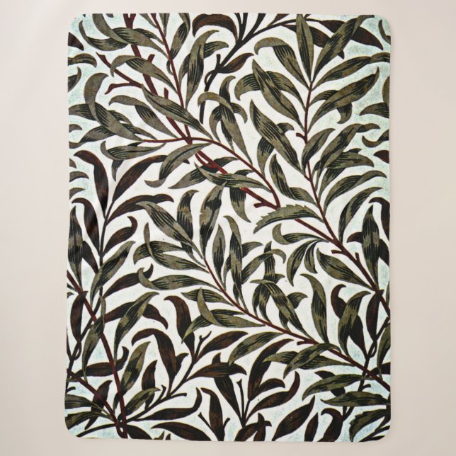 Couverture Sherpa William Morris motif, Willow Bough (Devant)