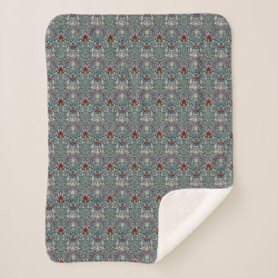 Couverture Sherpa William Morris Snakeshead Floral Classique Botaniq