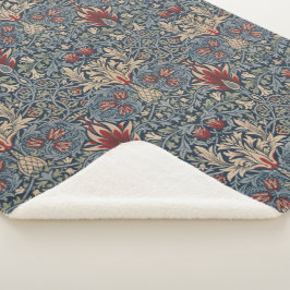 Couverture Sherpa William Morris : Snakeshead Sherpa Blanket