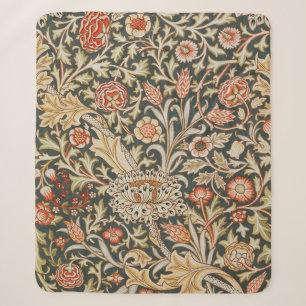 Couverture Sherpa William Morris Trent Garden Flower Classic Botanic