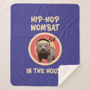 Couverture Sherpa Wombat Hip-hop Drôle dans la Maison