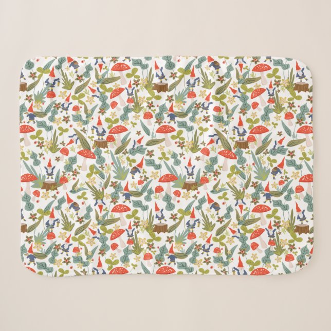 Couverture Sherpa Woodland Gnomes Baby (Devant (Horizontal))