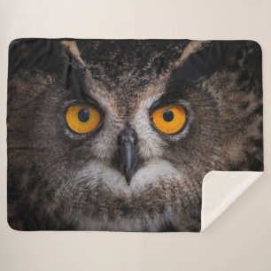 COUVERTURE SHERPA YEUX OWL