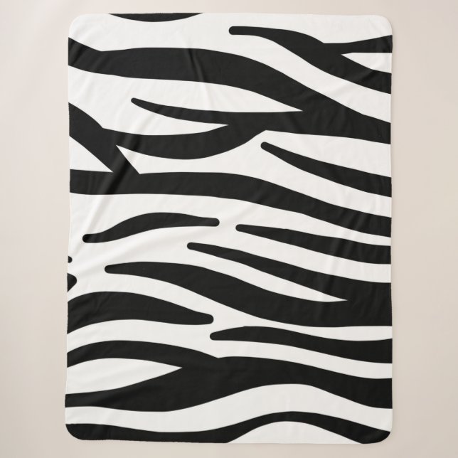Couverture Sherpa Zebra Stripes (Devant)