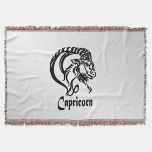 Couverture Signe du zodiaque Capricorne et symbole en argent