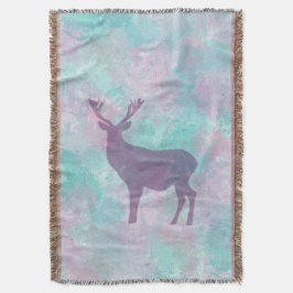 Couverture Silhouette de cerf Simple abstrait Winter Mignonne