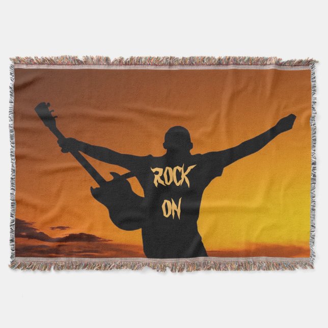 Couverture Silhouette homme guitare du coucher de soleil (Devant)