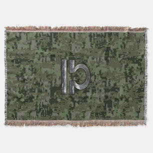 Couverture Silver Libra Zodiac Green Camo numérique