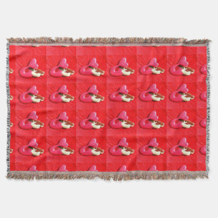 Couverture sirènes coeur-coupées la queue par rouge