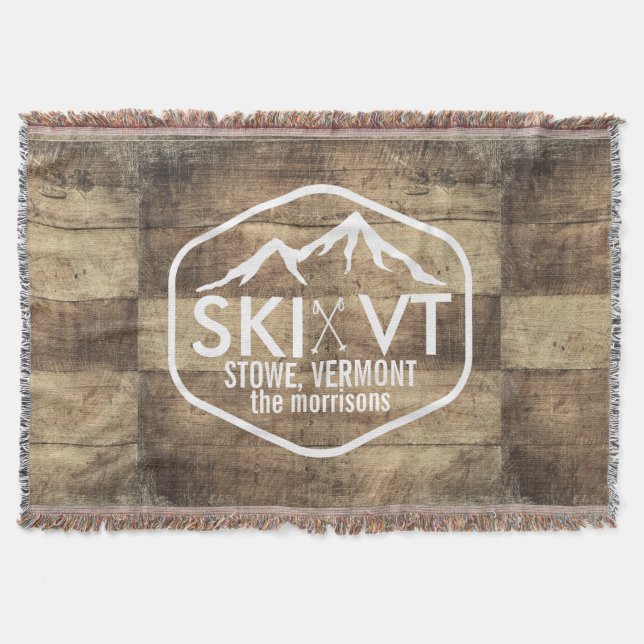 Couverture Ski Vermont Stowe Killington Stratton Sugarbush (Devant)