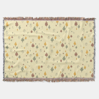 Couverture Soft Fall Vibe" Scattered Leaf