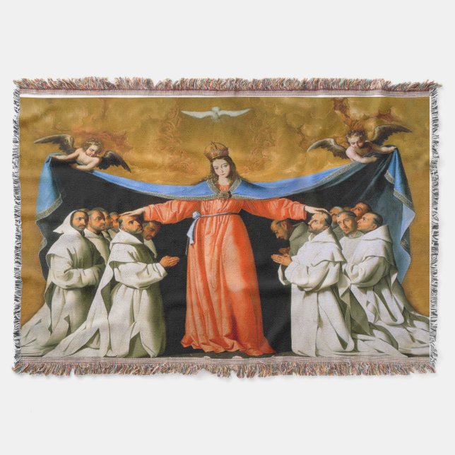Couverture Sous son manteau Vierge Marie Blanche Saint-Esprit (Devant)