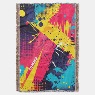 Couverture Splash couleur Abstrait dans le style comique rétr