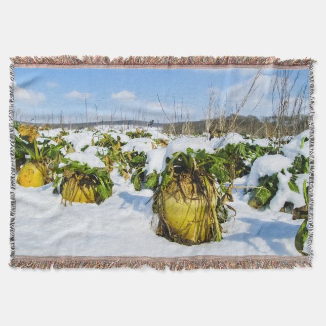 Couverture Squash d'hiver en neige - Personnalisé (Devant)
