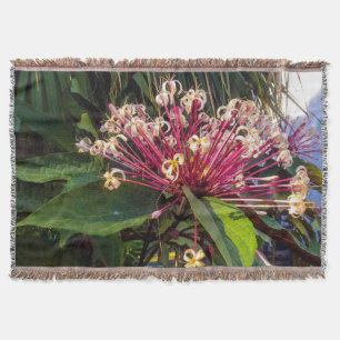 Couverture Starburst Clerodendrum Fleurs Jeter Blanket