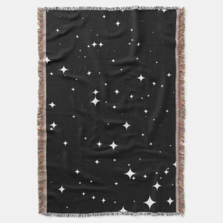 Couverture Starry Night 8K Seamless Pattern Throw Blanket