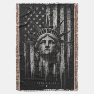 Couverture Statue de la Liberté drapeau américain en détresse