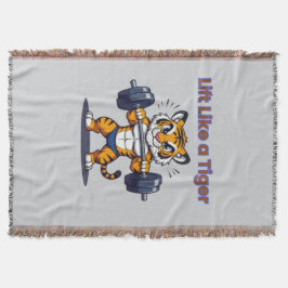 Couverture **Strong Tiger – Cute Tiger Lifting Weights Illust