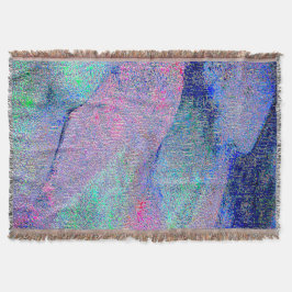 Couverture Style cuir ciré avec peinture usée, bleu