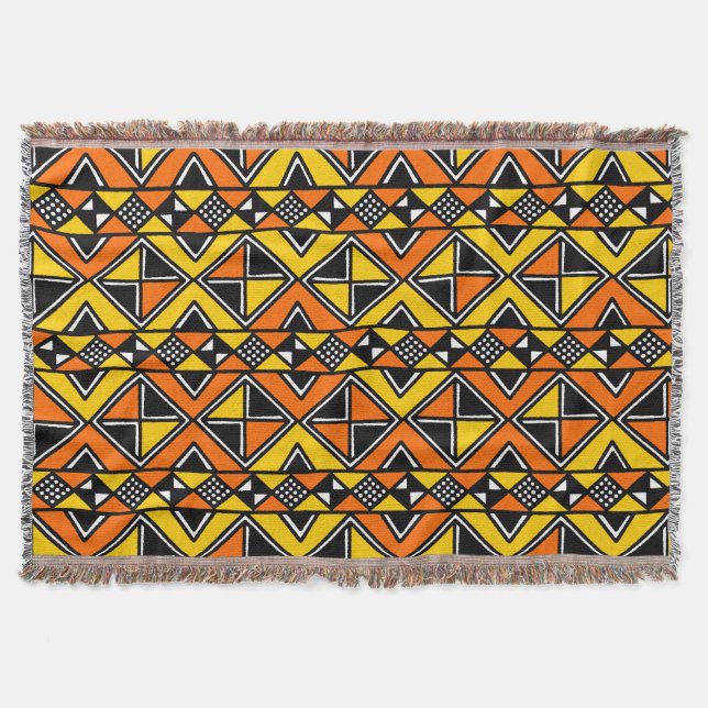 Couverture Style de boue 100215 - Ambre et orange (Devant)