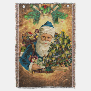 Couverture Style vintage St Nicolas (Père Noël) Noël 