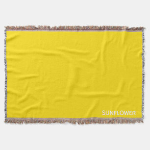 Couverture Sunflower jaune Nom de la couleur