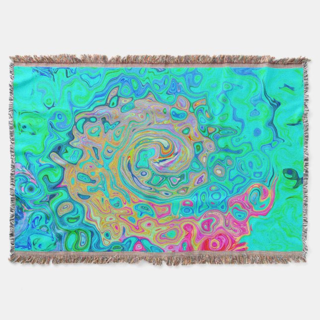 Couverture Super Abstrait Rainbow Liquid Swirl (Devant)