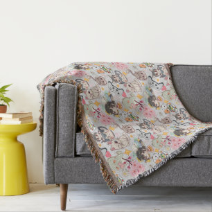 Couverture Surcharge de l'animal Motif mignon L gris