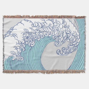 Couverture Surf asiatique japonais Vague Art Ocean Art