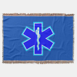 Couverture Symbole de paramédonie de l'étoile de vie EMS Bl