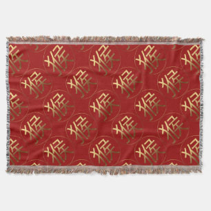 Couverture Symbole d'or année chinoise 2016 de singe de la