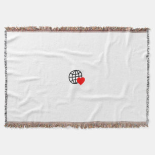 Couverture Symbole du coeur rouge créé avec des lignes lisses