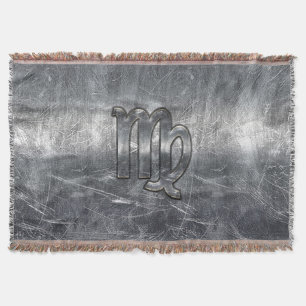 Couverture Symbole Virgo Zodiac Grunge Style Distressed