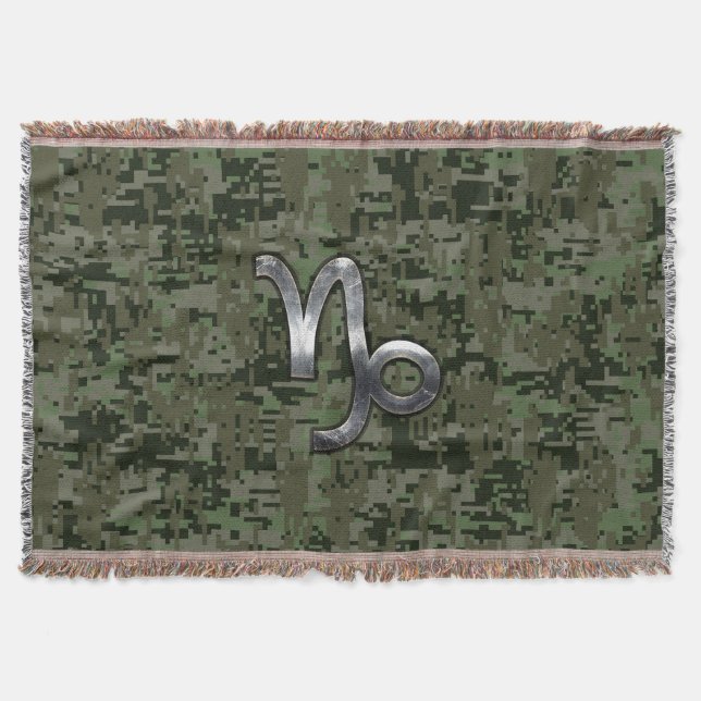 Couverture SYMBOLE Zodiaque Capricorne Camouflage numérique v (Devant)