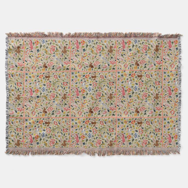 Couverture Tapis de broderie de soie animale (Devant)