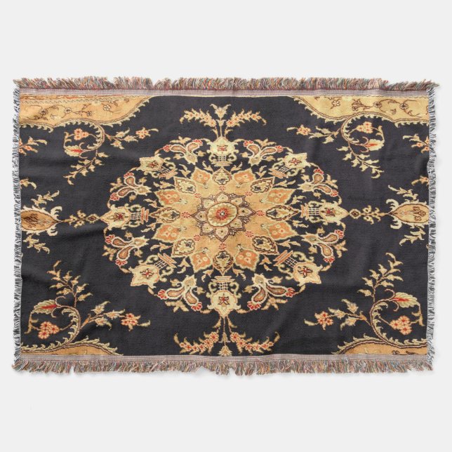 Couverture Tapis oriental d'antiquité persan turc tapis (Devant)