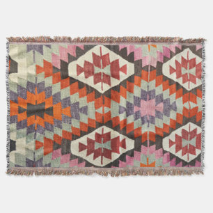 Couverture Tapis oriental persan turc Kilim