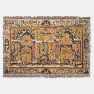 Couverture Tapisserie française ancienne éléphante
