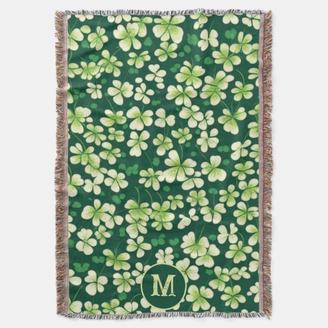 Couverture Tapisserie Shamrock Emeraude : Vert foncé (devant Vertical)
