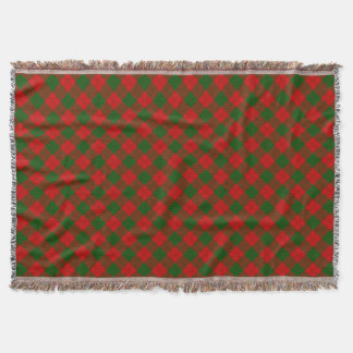Couverture Tartan Areskyn Erskine Red Green Stripes
