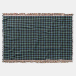 Couverture Tartan bleu-clair de clan de Campbell et vert