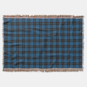 Couverture Tartan bleu de chasse de Ramsay de clan écossais