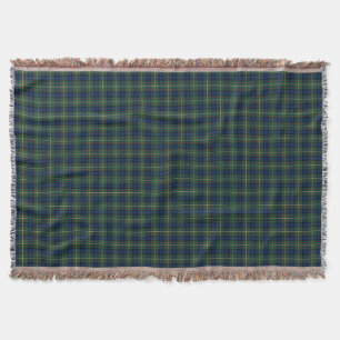 Couverture Tartan bleu, vert, et jaune de clan de MacLaren